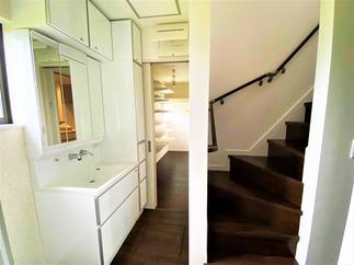 広さが確保された廊下兼洗面脱衣室