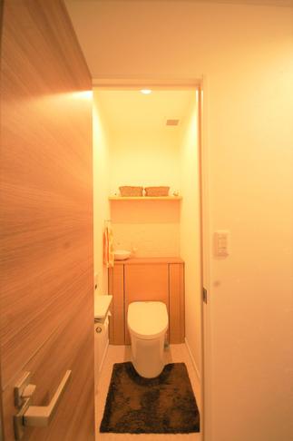 ほっと落ち着ける雰囲気のトイレ