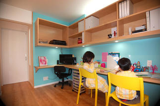 キッチンとひとつながりのダイニング