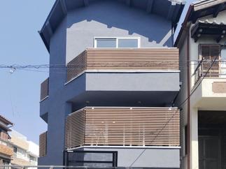 オリジナリティあふれる塗り壁の外壁