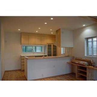 家事をしながらでもお子様の姿が見られる対面キッチン