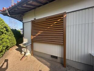 【島根県　出雲市A様邸】西日と台風時の飛来物をガード！！可動ルーバー設置！！