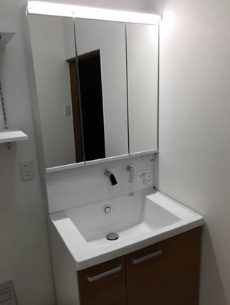 工事完了後　洗面台