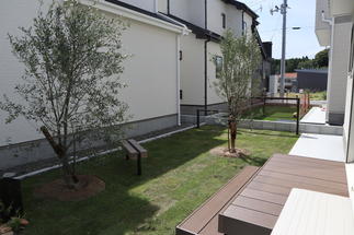 ウッドデッキからの眺め。