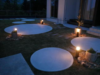 ライトアップの様子。