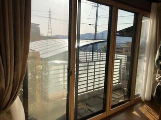 和室の広縁のテラス窓②