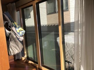 和室の広縁のテラス窓①