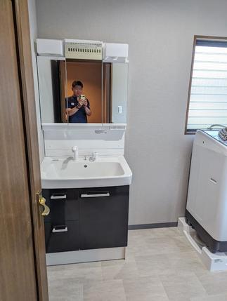 洗面化粧室も一緒にリフォーム