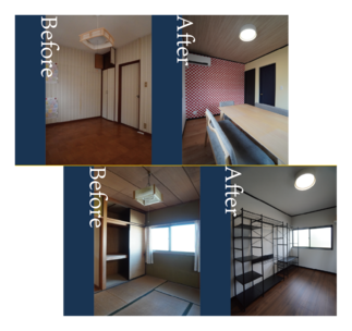 洋室＆ウォークインクローゼット　施工前後写真