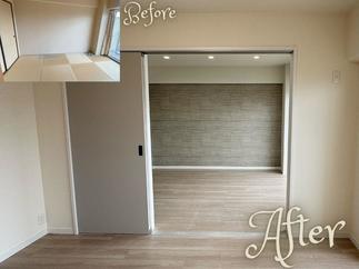 落ち着いたカラーのリビング