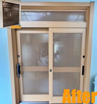 リシェント玄関引戸設置工事