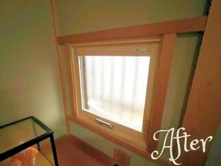 和室の小窓に内窓設置