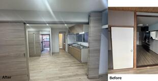 2DKから1LDKへリノベーション