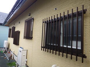 窓格子取付け工事