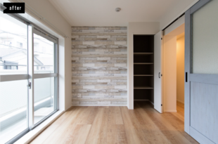  人の手の温かみを感じられる北欧カフェ風の空間に｜築35年のマンションをフルリフォーム