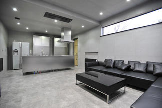 リビングも大胆に