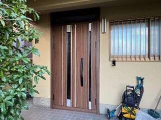 玄関ドア交換、内窓インプラス取付