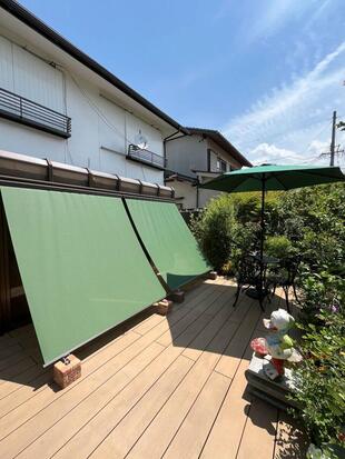 スタイルシェードで太陽の熱を８３％カット！節電もバッチリ。暑い夏を快適に♪