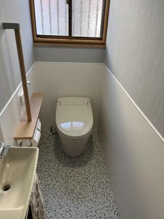 手すり取付け　手洗器新設