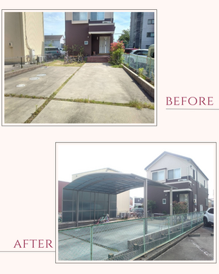 カーポート ネスカ設置で快適な駐車スペースに